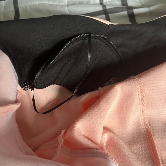 Studio one New York women’s open blazer cardigan pink Sz 12 large shoulder pads - Picture 6 of 8